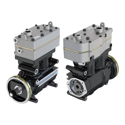 Produktbild von ROBUR BREMSE Druckluftkompressor für DAF 1674920, 1681561, 1687079, 1624400 OEM: 9125180000, 9125180010, 9125180020 | 352 cc / 119 cc