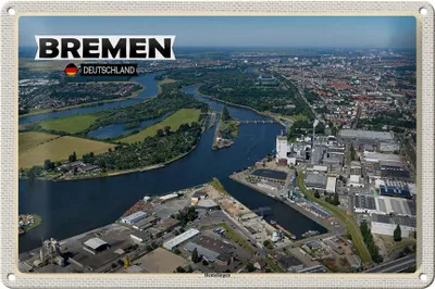 Produktbild von Blechschild Städte Bremen Deutschland Hemelingen 30x20cm
