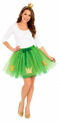 Produktbild von Froschkönigin Kostüm Tutu Petticoat Rock - 45cm | Grün