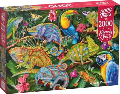 Zdjęcie produktu dla Puzzle 2000 CherryPazzi Amazing Chameleons 50101