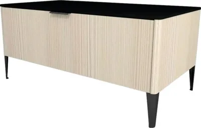 Produktbild von Devo Unterschrank mit 1 Schublade Lotos BxHxT 100 x 46 x 53 cm structure avola cremeweiß/schwarz