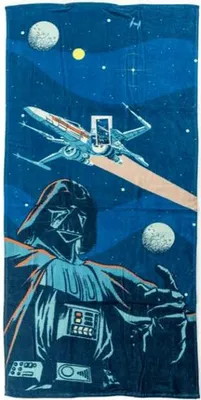 Produktbild von Darth Vader Star Wars Badetuch Blau 70x140cm