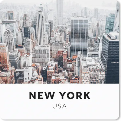 Produktbild von MuchoWow® Mauspad Mousepad New York - Amerika - Luft 20x20 cm - Mousepads - Maus Mat - Pad - Mausunterlage - Desk Mat - Bureauartikeln