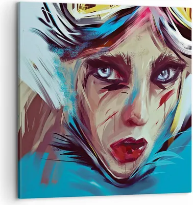 Produktbild von Bild auf Leinwand - Leinwandbild - Einteilig - Stück Modern Frau - 60x60cm - Wand Bild - Wanddeko - Wandbilder - Leinwanddruck - Bilder - Wanddekoration - Leinwand bilder - Wandbild - AC60x60-4650