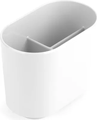 Produktbild von Umbra 023836-660, Freistehender Zahnbürstenhalter, Weiß, Tisch, 76,2 mm, 127 mm, 101,6 mm