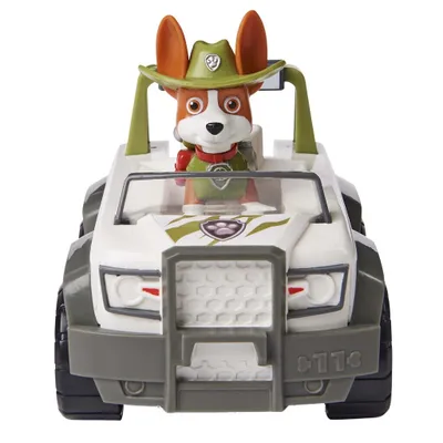 Produktbild von PAW Patrol , Dschungel-Truck mit Tracker-Figur (Sustainable Basic Vehicle/Basis Fahrzeug), Fahrzeug, PAW Patrol, 3 Jahr(e), Kunststoff, Grün, Grau, Weiß