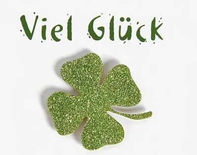 Produktbild von Allgemeine Wünsche  Viel Glück  MidiKlammerkarte  Blumenkärtchen mit K