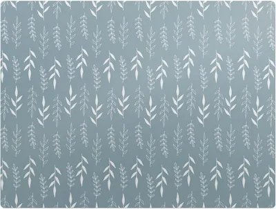 Produktbild von Pflanzenblattmuster – Bodenschutzmatte – Rutschfest – Schutzmatte für Büro – Vinylmatte – Stuhlunterlage  – 120 x 90 cm