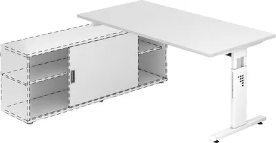 Zdjęcie produktu dla Stół biurko Anbauschreibtisch OSE16, wymiary 160 x 80 cm