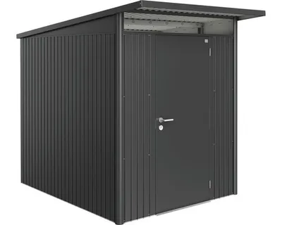 Produktbild von Biohort AvantGarde, Metallschuppen, Einzelbild, Schuppendach, Dunkelgrau Metallic, Stahl, Dunkelgrau Metallic