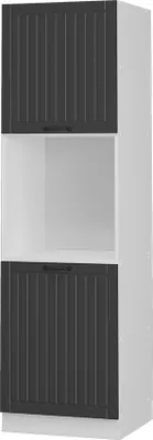 Produktbild von Vicco Herdumbauschrank Fame-Line, 60 cm offen, Anthrazit/Weiß