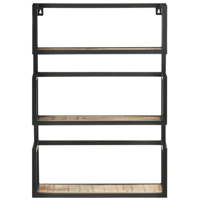 Immagine prodotto di Scaffale a Muro 60x20x85 cm in Legno di Mango Grezzo