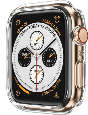 Produktbild von AVANA Schutzhülle für Apple Watch Series 6 / 5 / 4 / SE 40mm Hülle Silikon Case iWatch Cover Transparent