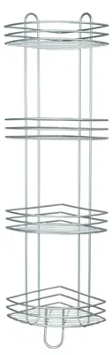 Image de Étagère Rayen 2071, 4 niveaux, 95 x 22 x 22 cm, argent