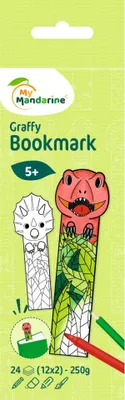 Produktbild von Avenue Mandarine 5x Graffy Bookmark, Dinosaurier GY145C