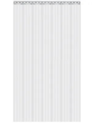 Produktbild von PVC Lamellenvorhang 7Stk.100x200cm Streifenvorhang Transparent Winddicht Wasserdicht Thermovorhang  für Zimmer, Läden, Supermärkt, Kühlraums