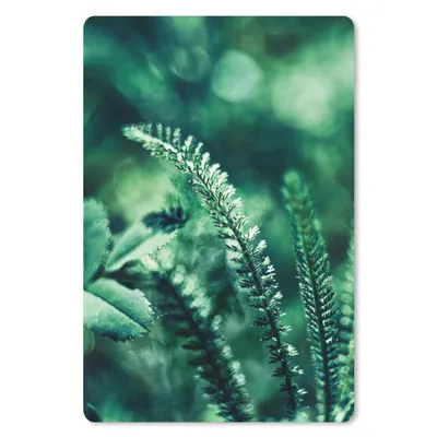 Produktbild von MuchoWow® Mauspad Mousepad Viele verschiedene botanische Pflanzen vor einem unscharfen Hintergrund 18x27 cm - Mousepads - Maus Mat - Pad - Mausunterlage
