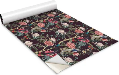 Zdjęcie produktu dla Folia samoprzylepna - Okleina meblowa - Dekoracyjna - Do mebli - Tapeta - Naklejka - Folia - Modne kwiaty - 100 x 50 cm