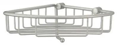 Produktbild von Sanwood Eck Dusch Korb Wand Ablage Regal Bad Dusche mit Haken Messing satiniert