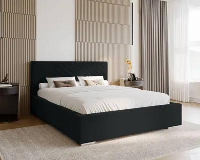 Produktbild von Doppelbett 200x200 GALOX - schwarz