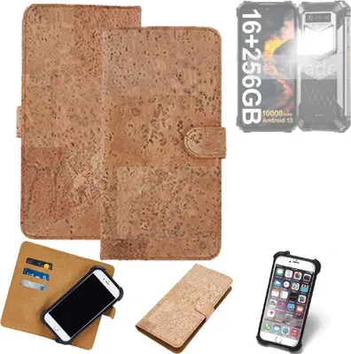 Produktbild von K-S-Trade Hülle kompatibel mit Oukitel WP26  Kork Handyhülle Cover  Schutzhülle TPU Case Bumper in Hellbraun, (1x)