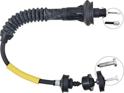 Imagen del producto de Cable de accionamiento del embrague, 580 mm, con ABS, para, entre otros, modelos PEUGEOT 206