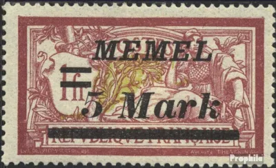 Produktbild von Briefmarken Memelgebiet 1922 Mi 69 gestempelt Aufdruckausgabe