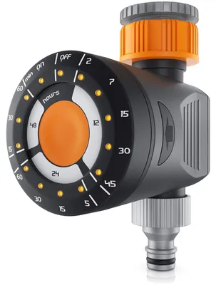 Produktbild von Brandson - Bewässerungsuhr - Wasserzeitschaltuhr – elektrische Bewässerungssteuerung – Dauer - Zyklus - Delay Funktion - intuitive Bedienung - Timer – inkl. Adapter auf 1/2 + 3/4 Zoll
