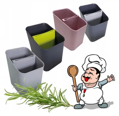 Immagine prodotto di Scolapasta per utensili da cucina, cestello per asciugare, cestello per posate, grigio