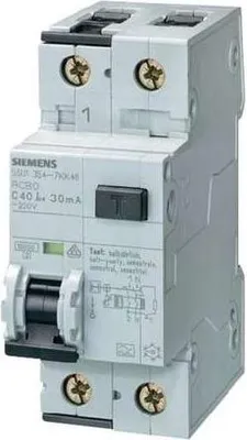 Image de Siemens FI-Schutzschalter 1polig+N C20 A 0,03 (5SU1356-7KK20)