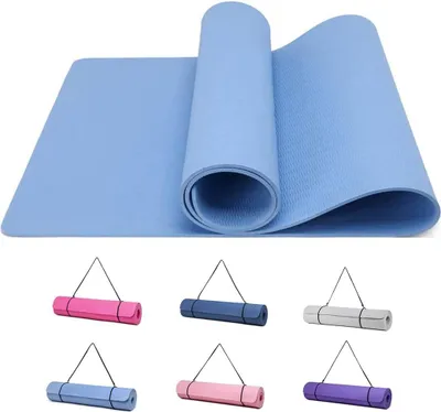 Produktbild von Antirutsch-Yogamatte für Gymnastik und Fitness - Tragbare Trainingsmatte 183 x 61 cm
