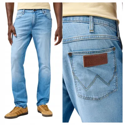 Immagine prodotto di Wrangler | Jeans da uomo, modello Greensboro, taglio dritto, colore grigio scuro, taglia W31 L34