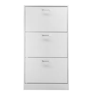 Produktbild von Schuhschrank Schuhregal Sipos Holz 3 Fächer weiß