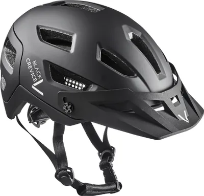 Produktbild von BLACK CREVICE - Damen & Herren MTB - Fahrradhelm - ENDURO | Farbe: Schwarz | Größe: S/M (54-58 cm)