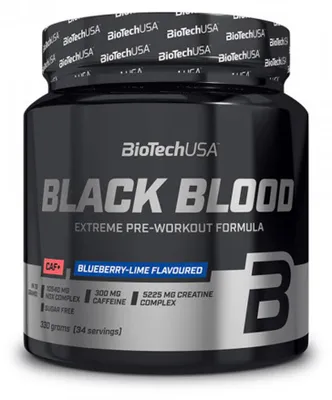 Produktbild von BioTech Black Blood CAF+ 300g (40 Serv.)