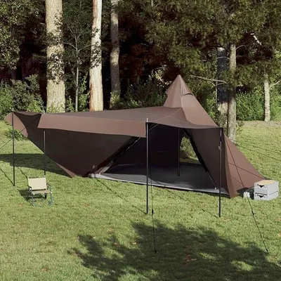 Produktbild von Tipi-Familienzelt 8 Personen Blau Wasserdicht Garten | Campingzelt, leicht Kuppelzelt Camping Zelt Einfacher Aufbau für Wandern Backpacking