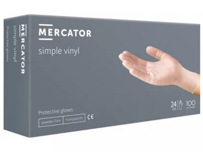 Produktbild von Vinylové rukavice Mercator SIMPLE VINYL 100 ks velikost XL