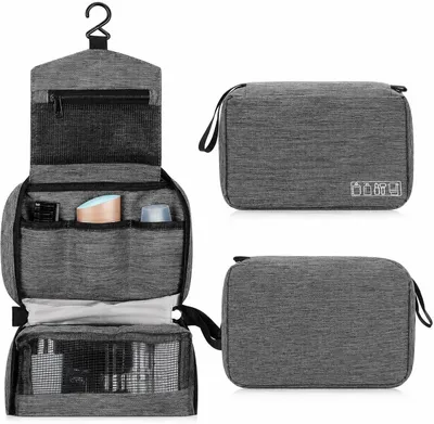 Produktbild von Reise Kulturtasche zum Aufhängen, A0157, Hellgrau