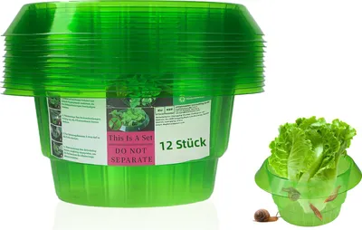 Produktbild von Schneckenkante Schneckenkragen 12 Stück,schneckenschutzring, schneckenring, Schneckenschutz Garten, Gemüsebeet Schneckenschutz, Schneckenkragen Salat