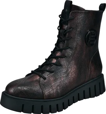 Produktbild von Bagatt Boot - Schwarz / Dunkelrot Leder/Synthetik : 36 : Normal Größe: 36 Weite: Normal