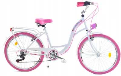 Zdjęcie produktu dla Rower Dallas City Junior 24" 6spd - biały z różem