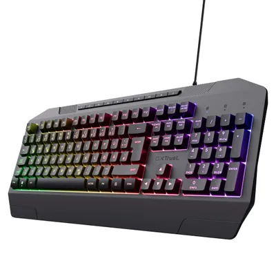 Produktbild von Trust GXT 836 EVOCX, Volle Größe (100%), Kabelgebunden, USB, Membran Key Switch, RGB-LED, Schwarz