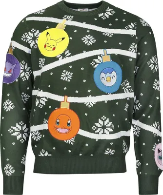 Produktbild von Pokémon Weihnachtspullover Uni Starter Pokémon multicolor XXL