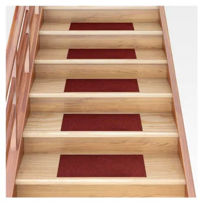 Produktbild von Selbstklebende Stufenmatten - Rechteckig - 15 Stück - 60x25cm - Rot