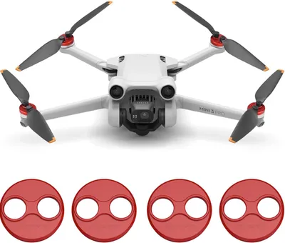 Produktbild von Motorabdeckungen für DJI Mavic Mini / 2 / SE / 3 / 3 PRO / 4 PRO - Rot