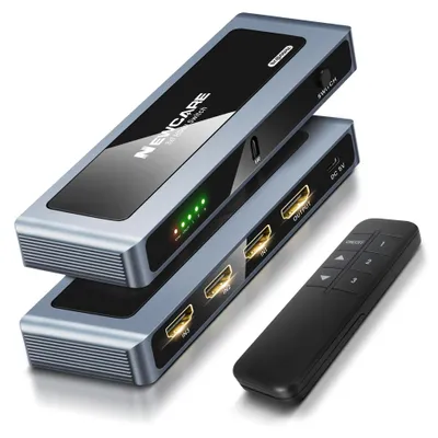 Obrázok produktu pre 8K HDMI prepínač 3-v-1 s diaľkovým ovládaním