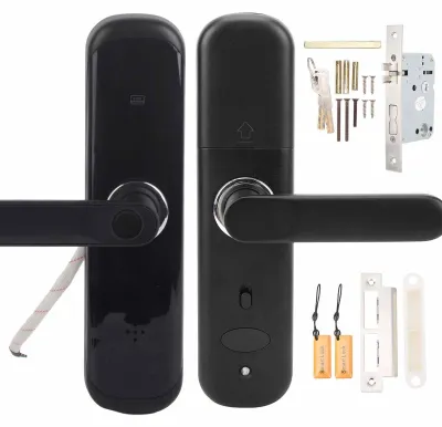 Produktbild von Fingerabdruckschloss - Elektronisches Schloss - Biometrisches Türschloss - Schwarz