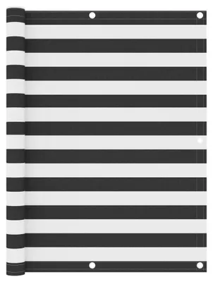 Produktbild von Balkon Sichtschutz Windschutz Sonnenschutz Zaunbespannung Balkonverkleidung aus Polyester für Terrasse Garten und Zaun Anthrazit und Weiß 75 x 300 cm