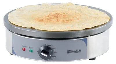 Crêpemaker 2200 W, 35 cm, Edelstahl, einstellbarer Thermostat
