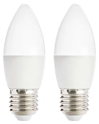 Produktbild von Kobi E27 LED-Lampe B35 6W 470lm 6000K tageslichtweiß 2 Stück